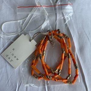Orange target bracelet